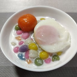 บัวลอยไข่คู่ (ไข่หวาน+ไข่เค็ม)