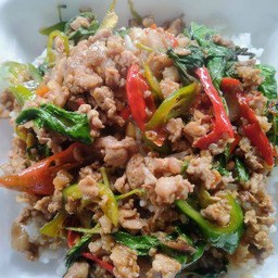 กะเพราหมูสับ