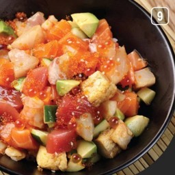 Barachirashi Don/ข้าวหน้าปลาดิบรวมหั่นเต๋า