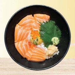 Salmon Onsen Donburi/ข้าวหน้าปลาแซลมอนไข่ออนเซ็น