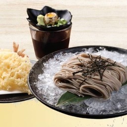 เส้นโซบะเย็นกับกุ้งเทมปุระ/Tenzaru Soba
