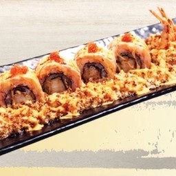 Salmon Ebitem Crunchy Roll/แซลมอนเบิร์นกุ้งเทมปุระโรล