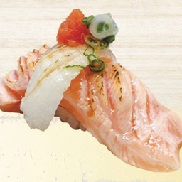 Salmon/Engawa Sushi/ซูชิแซลมอนท็อปเอนกาหวะ
