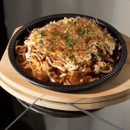 Okonomiyaki Pasta (Hiroshima style)