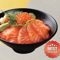Salmon/Ikura Don/ข้าวหน้าแซลมอนกับไข่ปลาแซลมอน