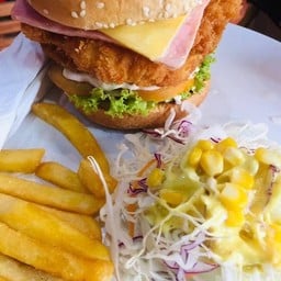 เบอร์เกอร์ไก่ทอด