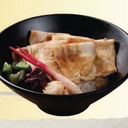 ข้าวหน้าหมูย่าง/ Yaki Kurobuta Don