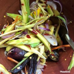 ตำมะม่วงปูปลาร้า