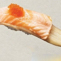 Anago Salmon sushi/ปลาไหลทะเลท็อปแซลมอน