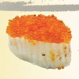 Engawa Tobikko sushi/ครีบปลาตาเดียวพันไข่ปลาบิน