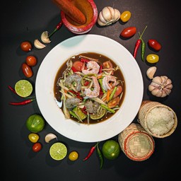 เทยเหลา2สหาย(กุ้งสุก+กุ้งสด)