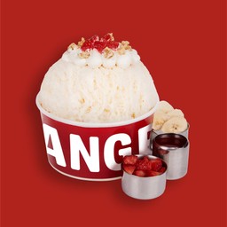 สตรอว์เบอร์รี่บานาน่ามิลค์สโนว์ Strawberry Banana Milk Snow