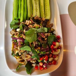 ลาบเนื้อขม