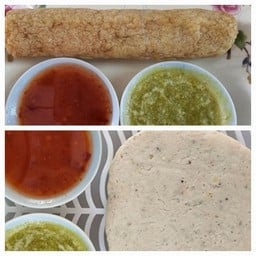 ปลาเส้น + หมูยอ  แบบไม่ทอด