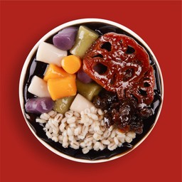 A5 เฉาก๊วย, ทาโร่บอล, ข้าวบาร์เลย์, ลำไย, รากบัวเชื่อม