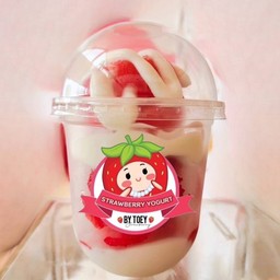 สตอเบอรี่โยเกิร์ต SIZE M (ขนาด 12 ออนซ์)