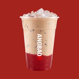 ชานมสตรอว์เบอร์รี่ STRAWBERRY MILK TEA