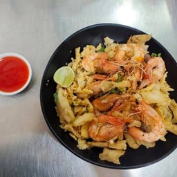 ก๋วยเตี๋ยวคั่วเส้นกรอบกุ้ง