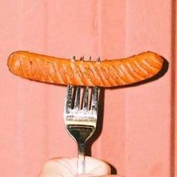 ไส้กรอก 2 ชิ้น