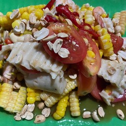 ตำข้าวโพดหมูยอ