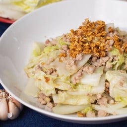 N49 Stir-fried Chinese cabbage with minced pork 末猪肉炒白菜