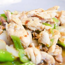 ผัดพริกอ่อนไก่(กับข้าว)