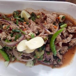 ลาบเนื้อสุก