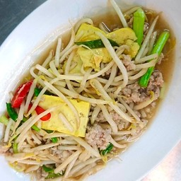 ผัดถั่วงอกเต้าหู้หมูสับ