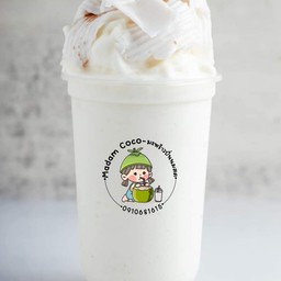 มะพร้าวปั่นนมสด