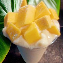 มะม่วงน้ำดอกไม้ โยเกิร์ต