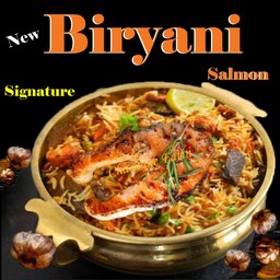 ข้าวบริยานีแซลมอล (พรีเมียม)