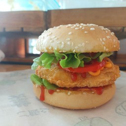 เบอร์เกอร์ไก่ทอด