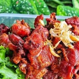 แหนมซี่โครงอ่อนหมูทอดราดข้าว นน.50กรัม