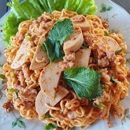 ลาบมาม่าหมูยอหมูสับ