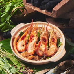 กุ้งแม่น้ำอบวุ้นเส้น