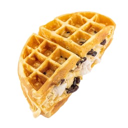 วาฟเฟิลมะพร้าว+ลูกเกดไส้ทะลัก