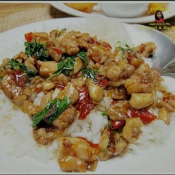 กะเพราไก่ราดข้าว