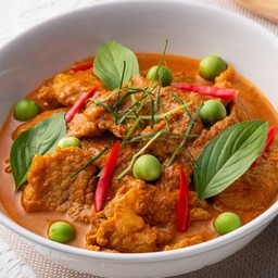 แกงพะแนงหมู+ข้าวสวย