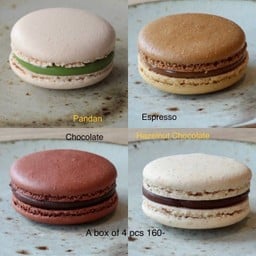 Mixed Macaron Pandan-Choc-Espresso-Hazelnut