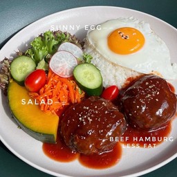 Beef Hamburg Tomato Shoyu Sauce