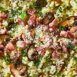 รีช็อตโต้เบค่อนเห็ด