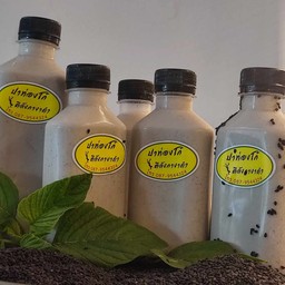 น้ำเต้าหู้งาดำร้อน