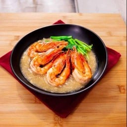 เส้นหมี่ราดหน้ากุ้ง