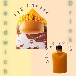 ราคาพิเศษ - แซนวิชไข่ชีส + น้ำส้มคั้น