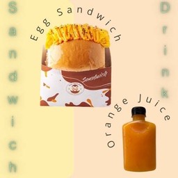 ราคาพิเศษ - เซตแซนวิชไข่+น้ำส้มคั้น