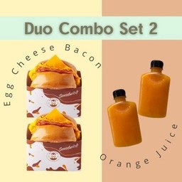 Duo Combo set 2 (เบคอน x 2 & น้ำส้ม x 2)