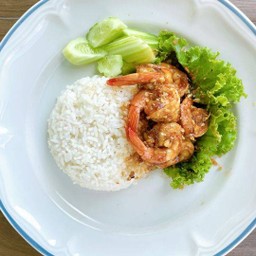 ข้าวกุ้งกระเทียม