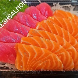 แชลมอล+ทูน่าชาชิมิ.. 100กรัม