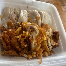 ไก่ต้ม+ไก่ทอดสับ(เป็นกับข้าว)