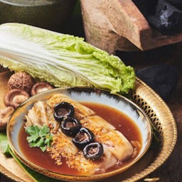 ผักกาดขาวตุ๋นเห็ดหอม
